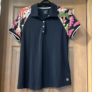 Tribal Sport Golf Navy Polo